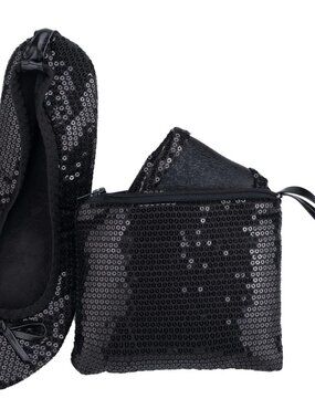 Women's Foldable Ballet Flats, Travel & Wedding Shoes, Fit in Your Purse